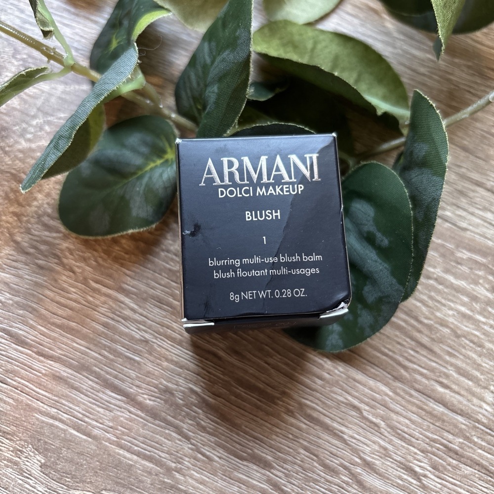 NEW NIB Giorgio Armani 1 ROSE BLUSH Dolci Makeup blush Balm